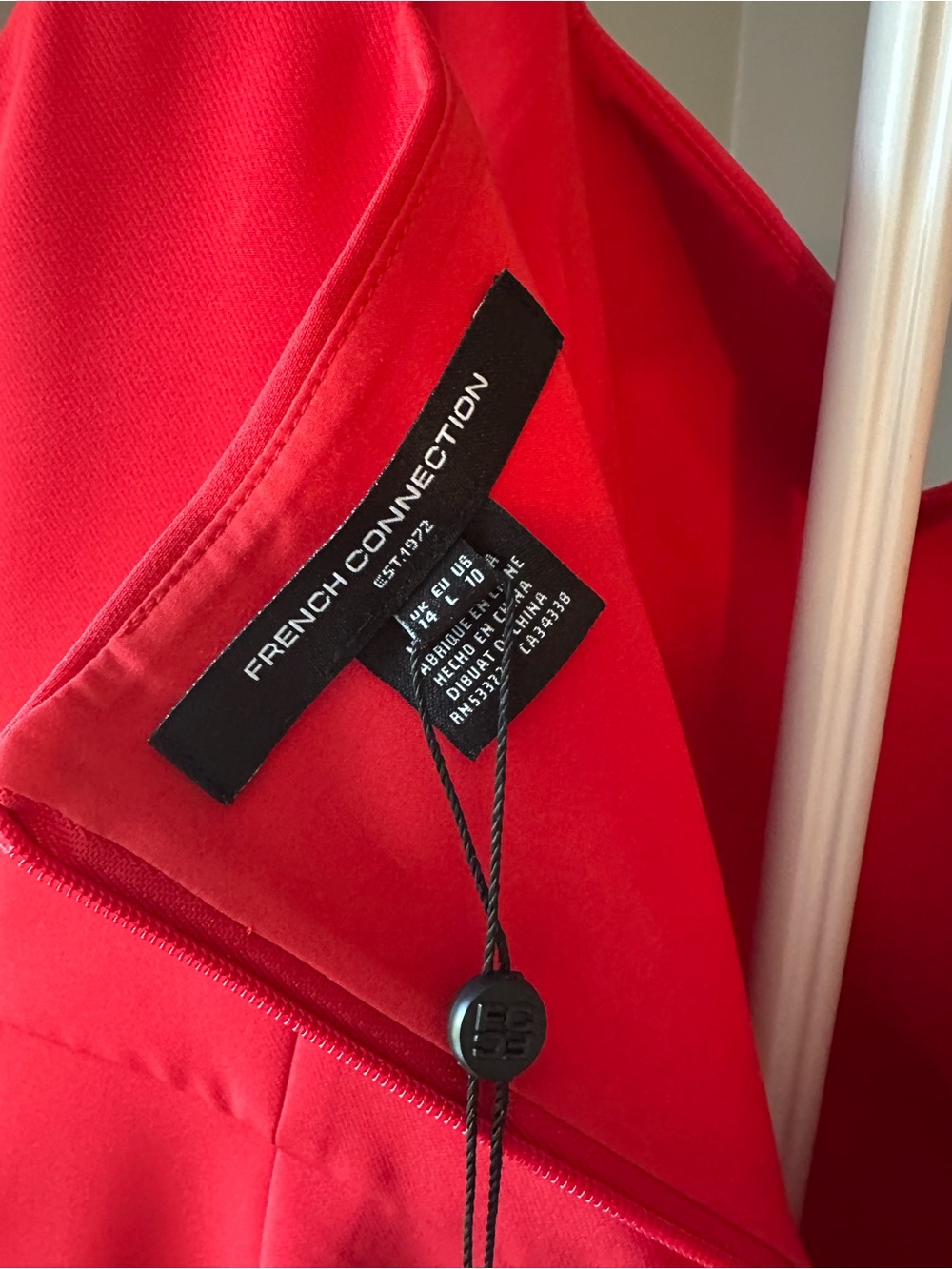 French Connection - Echo Crepe Neck Detail Dress - Picture 6 of 7